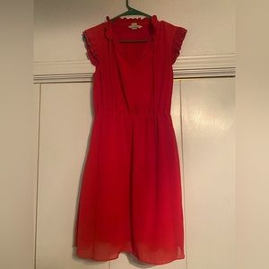 H&M Red Chiffon dress